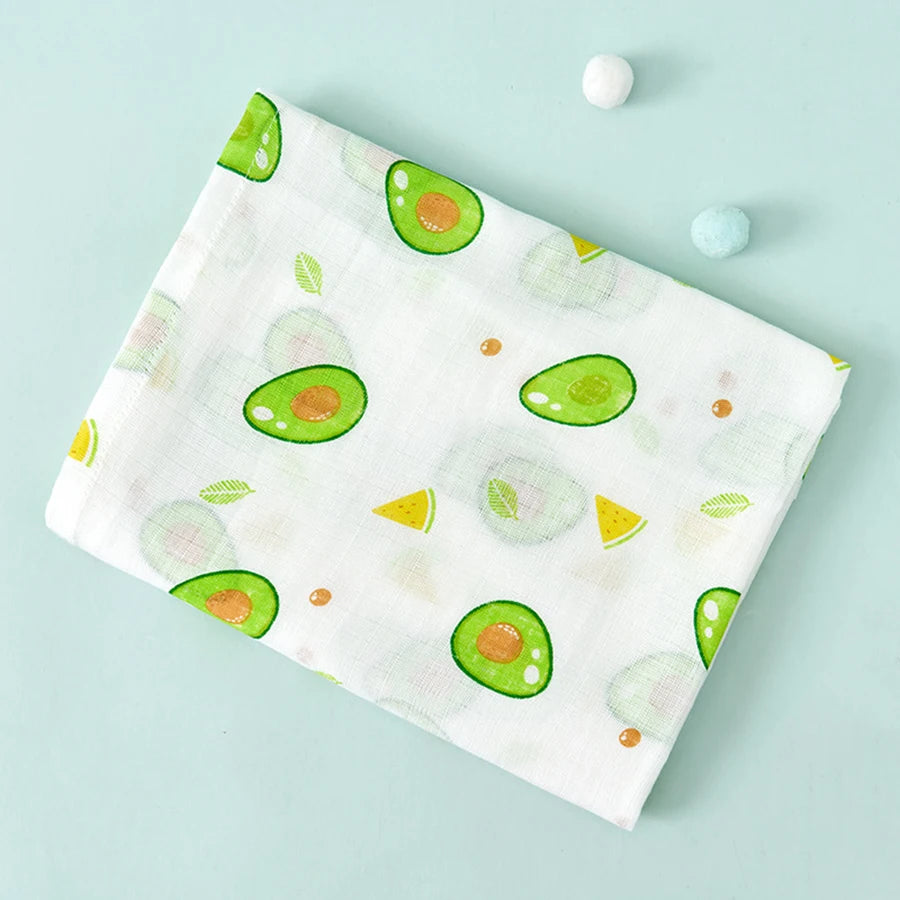Multi-Use Baby Swaddle Blanket – 2-Layer Cotton Muslin for Bath, Stroller & Sleep