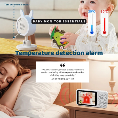 Wireless Video Baby Monitor with Night Vision & Temp