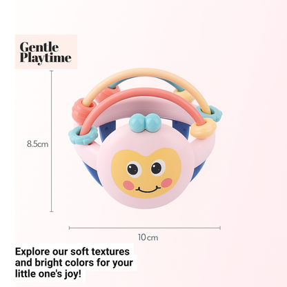 Soft Silicone Baby Rattle & Teether | Sensory & Early Learning Toy