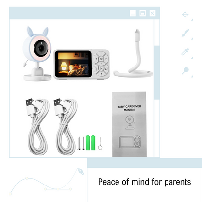 Wireless Video Baby Monitor with Night Vision & Temp