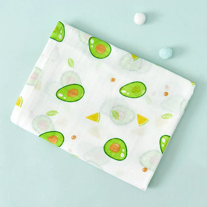 Multi-Use Baby Swaddle Blanket – 2-Layer Cotton Muslin for Bath, Stroller & Sleep