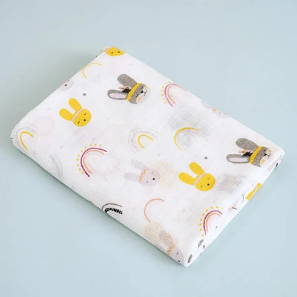 Multi-Use Baby Swaddle Blanket – 2-Layer Cotton Muslin for Bath, Stroller & Sleep